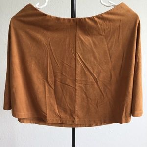 Suede Mini Skirt